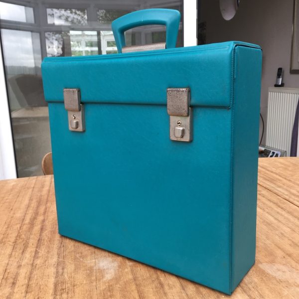 Vinyl 12 inch LP Record Storage Case in Teal