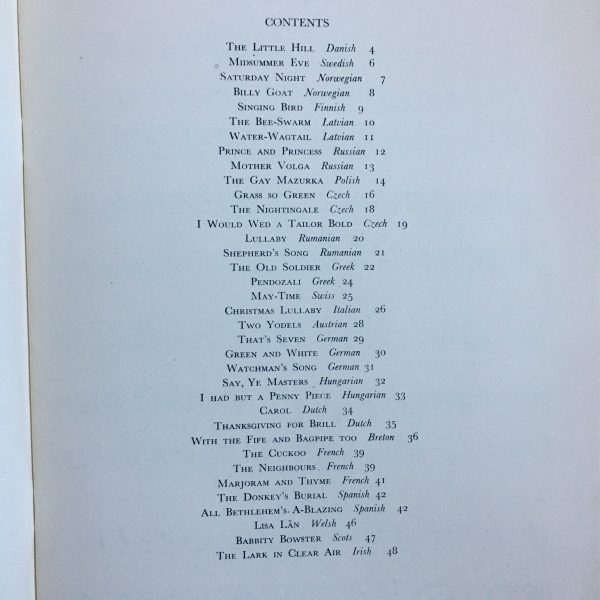 A European Folk-Song Book by John Horton – Arnold